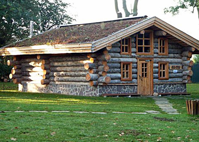 Kelo Massivholzsauna von Müther