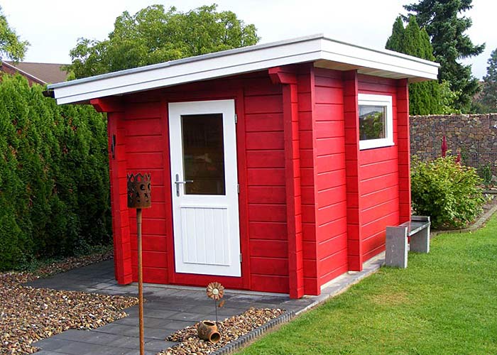 rote Gartensauna