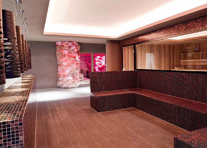Salzstein Sauna LED