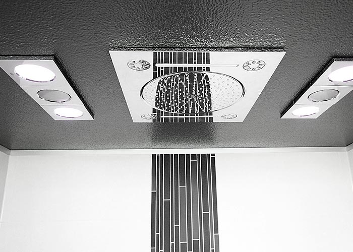 Sauna Ausstellung Dusche
