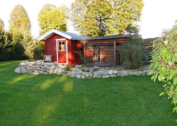 Sauna mit Satteldach
